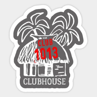 Club 1013 2-sided Clubhouse Sticker